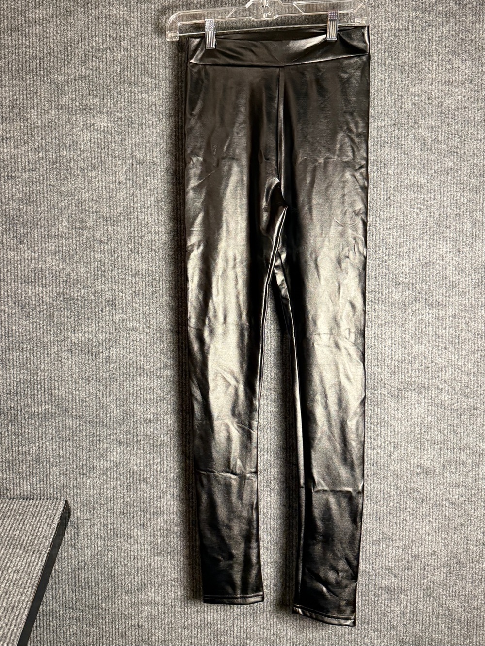 Lulu's Black Faux Leather Jogger Leggings for Men